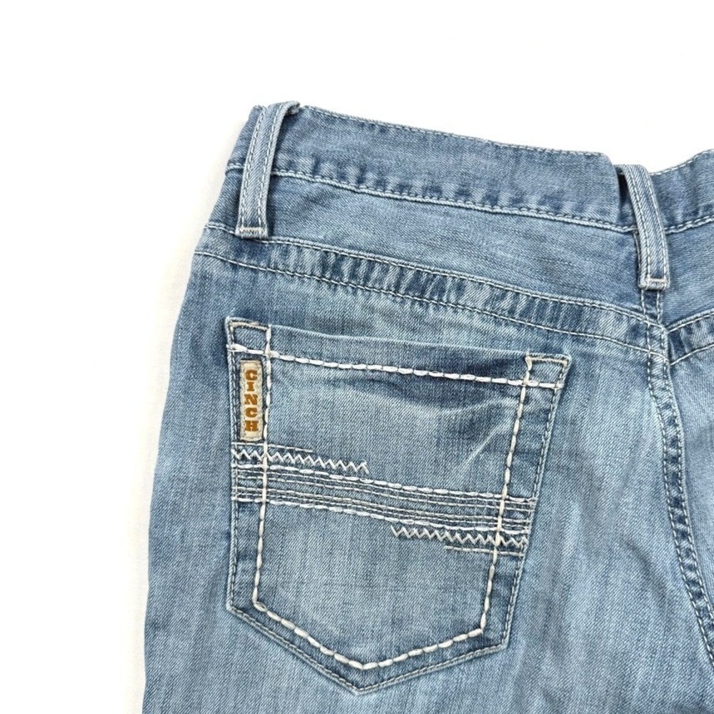 Cinch Ian Mens Medium Wash Straight Leg Denim Jeans Blue Size 29x32